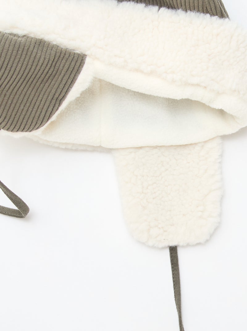 Gorro de veludo Caqui - Kiabi