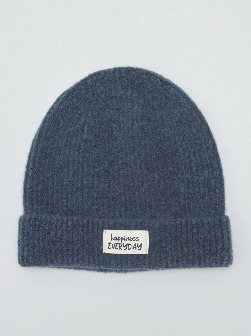 Gorro em malha AZUL - Kiabi
