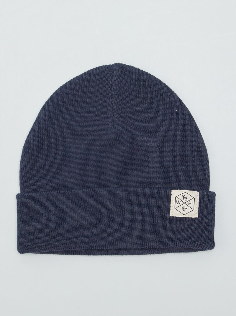 Gorro em malha AZUL - Kiabi