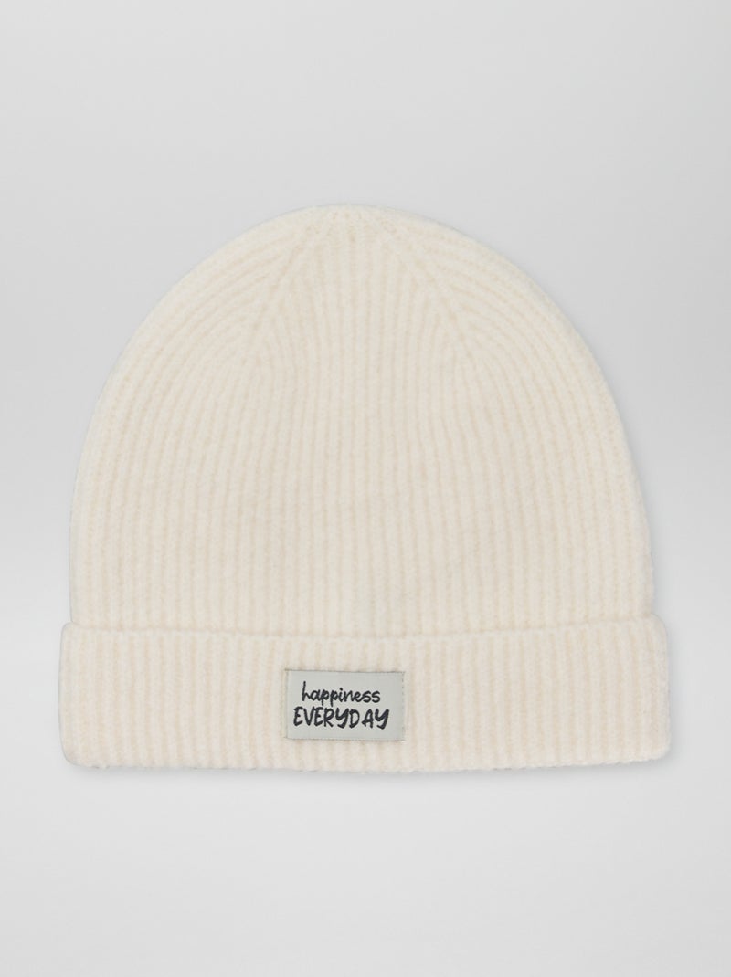 Gorro em malha BRANCO - Kiabi