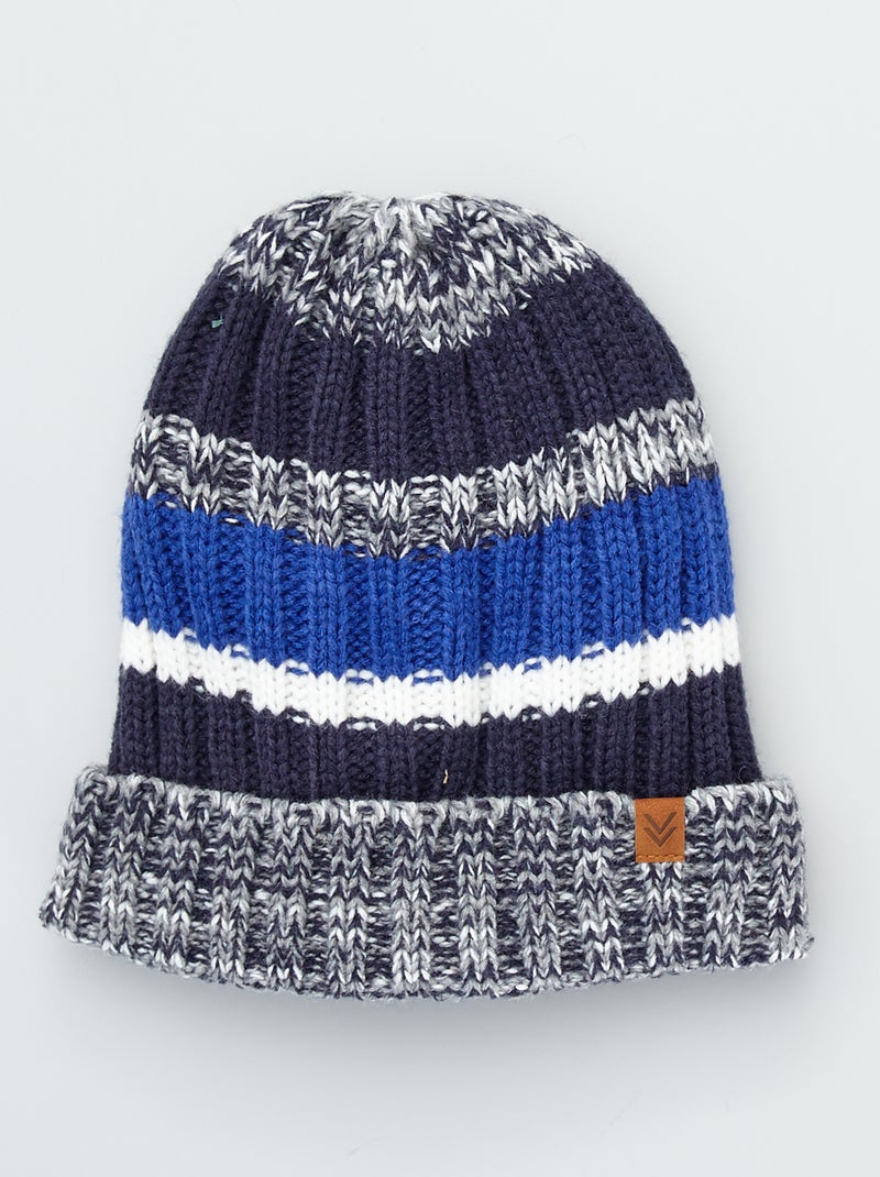 Gorro em malha canelada BEGE - Kiabi