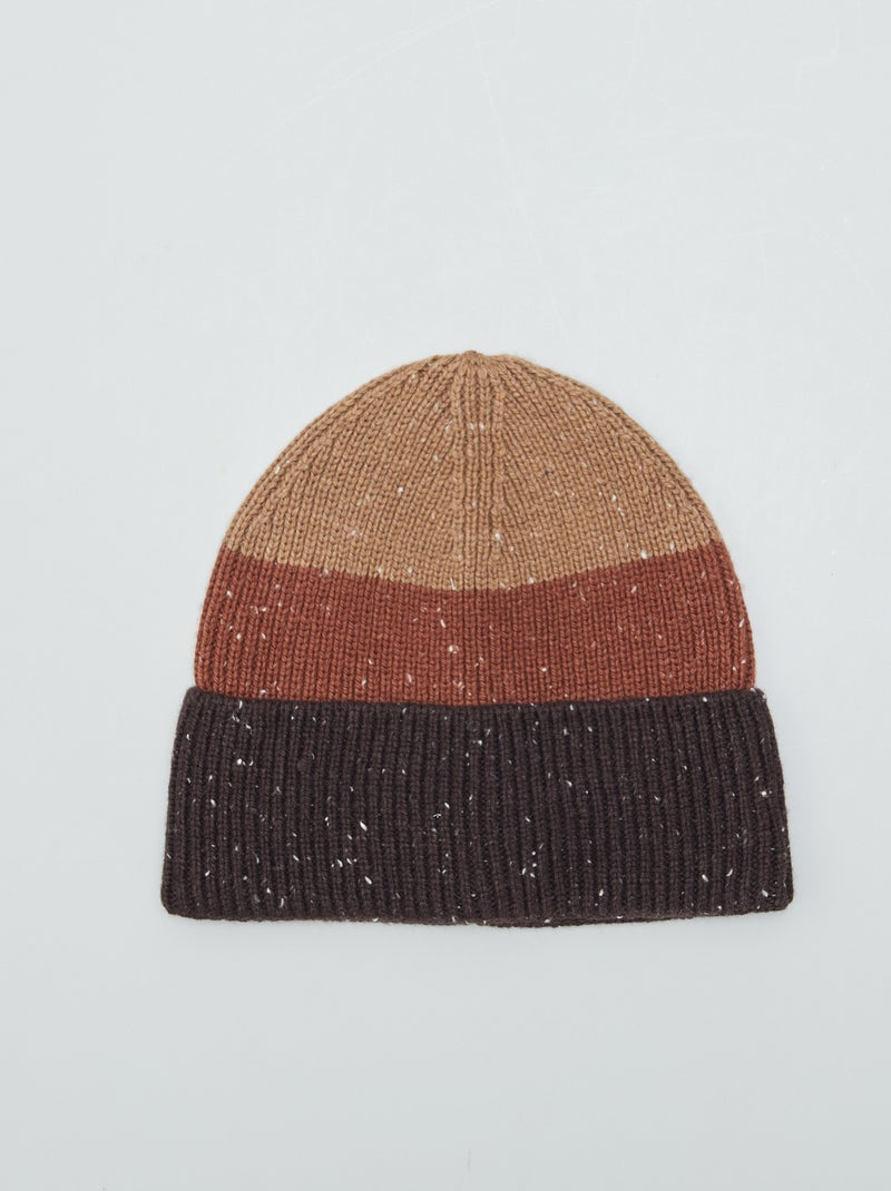 Gorro em malha CASTANHO - Kiabi