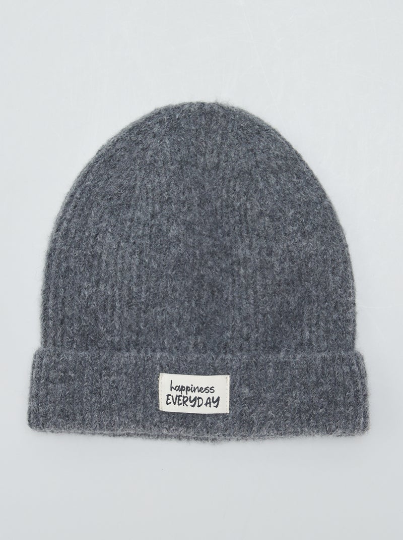 Gorro em malha CINZA - Kiabi
