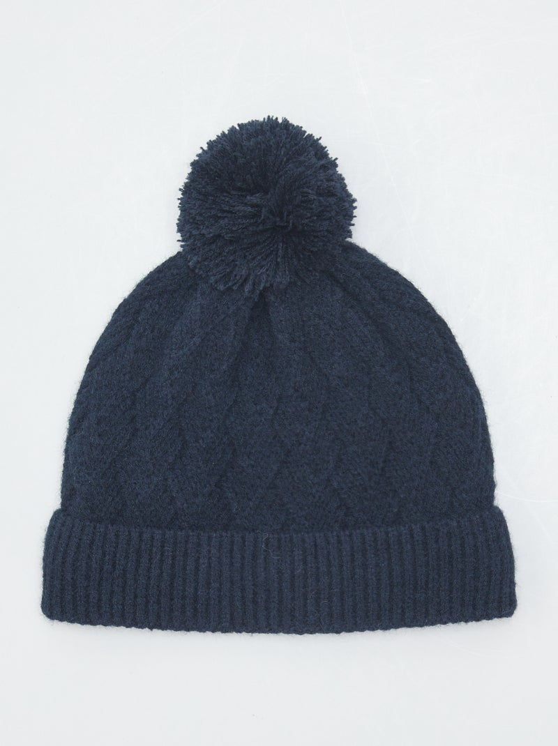 Gorro em malha de fantasia AZUL - Kiabi