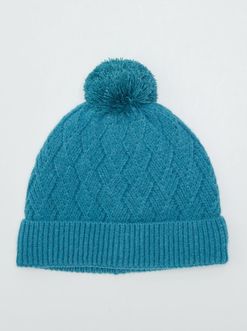 Gorro em malha de fantasia AZUL - Kiabi
