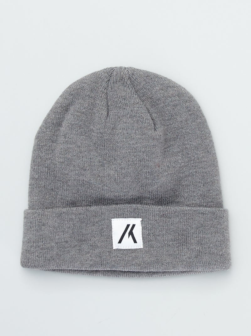 Gorro em malha fina Cinza - Kiabi