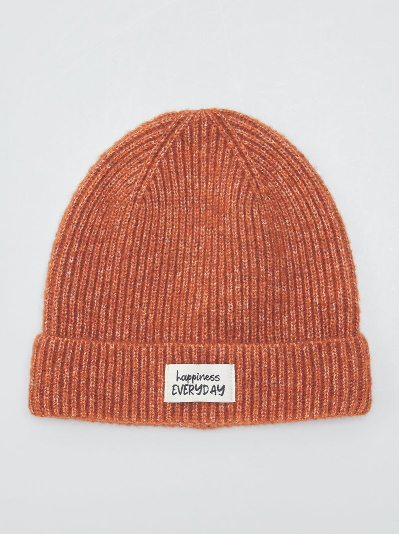 Gorro em malha LARANJA - Kiabi