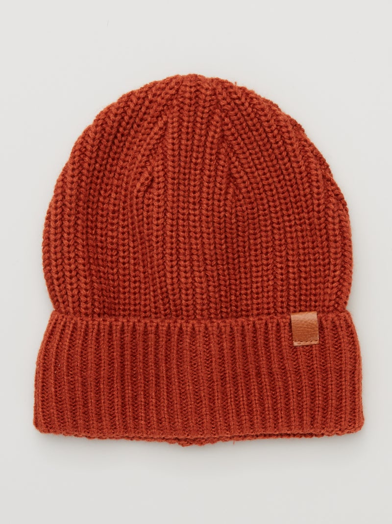 Gorro em malha LARANJA - Kiabi