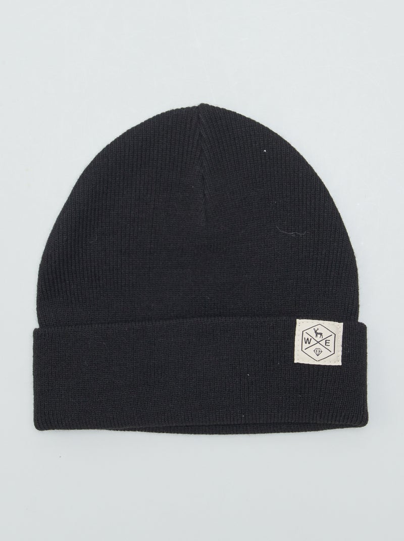 Gorro em malha PRETO - Kiabi