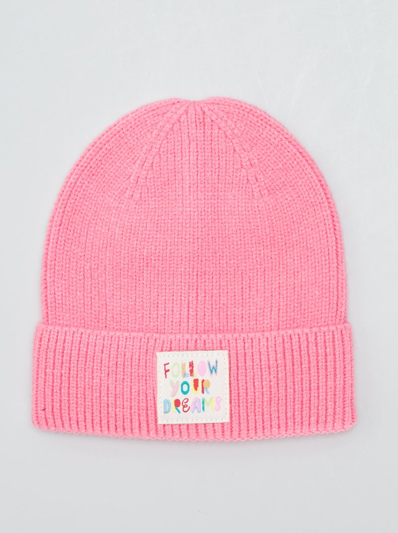 Gorro em malha ROSA - Kiabi