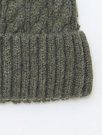 Gorro em malha torcida