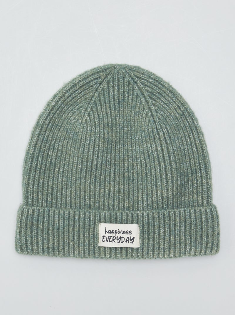 Gorro em malha VERDE - Kiabi