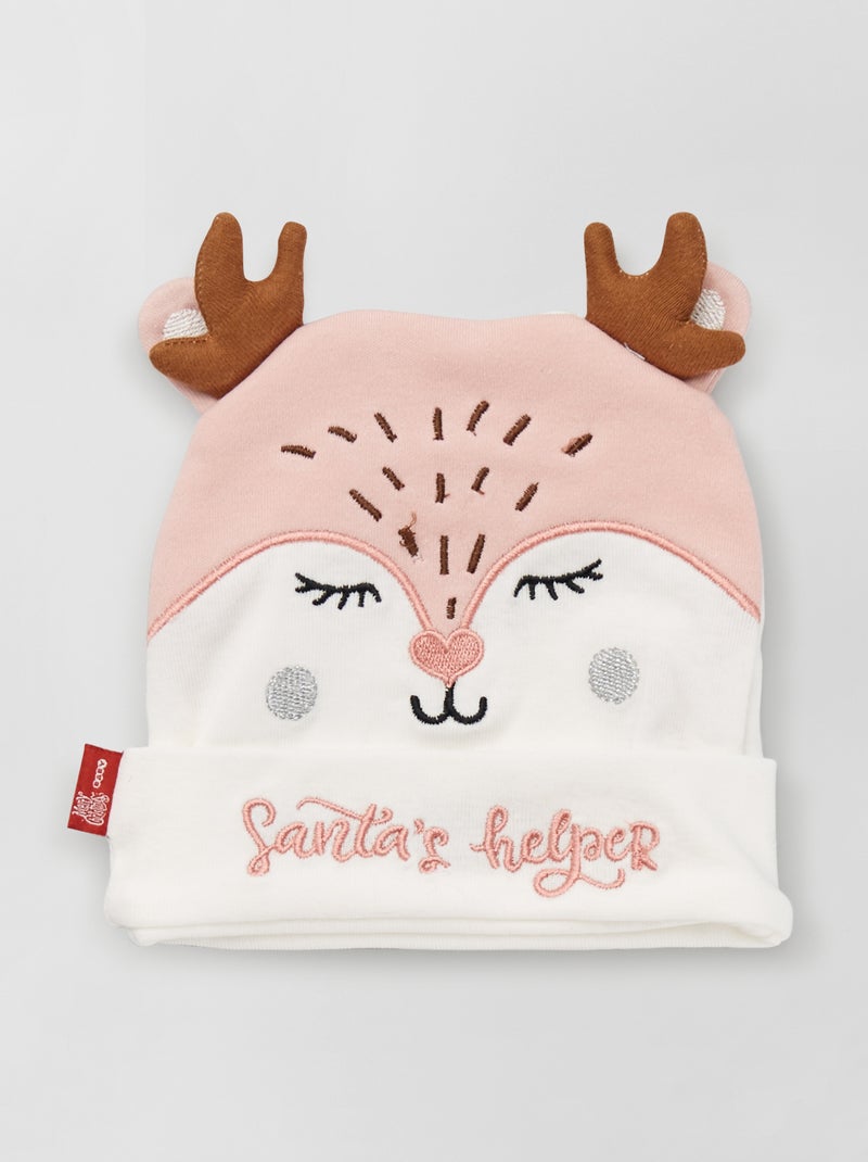 Gorro espírito 'Natal' BEGE - Kiabi