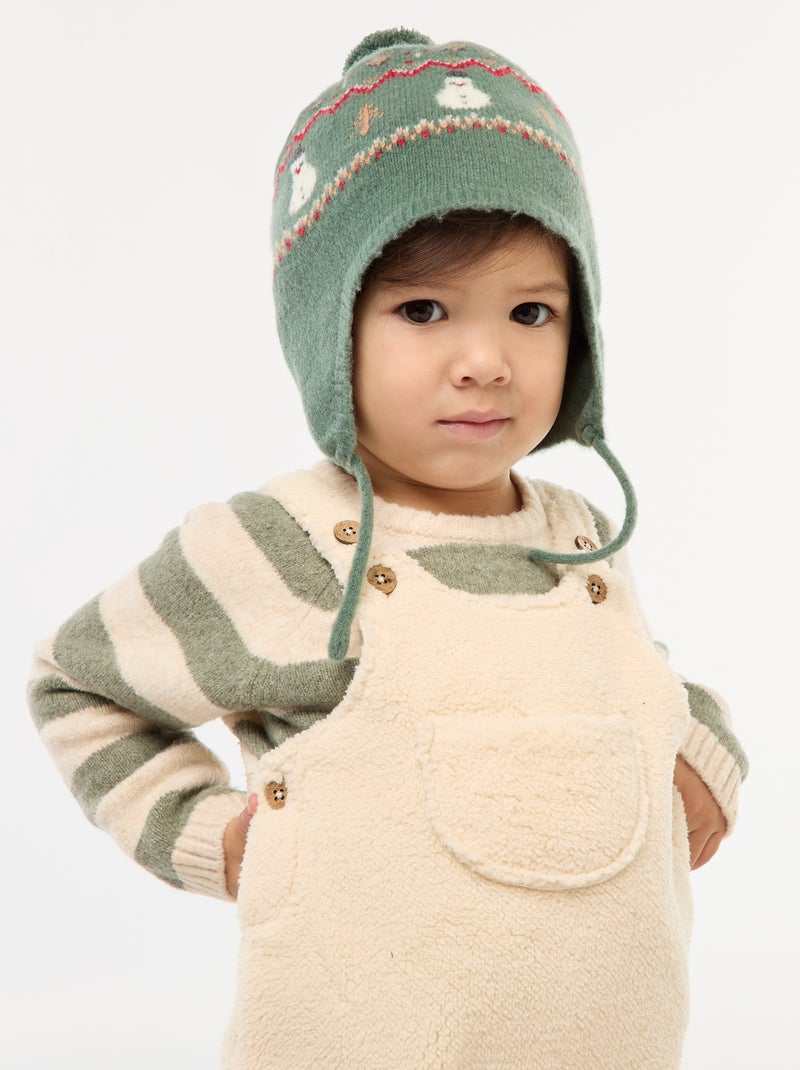 Gorro estilo peruano com motivo de 'Natal' Verde - Kiabi