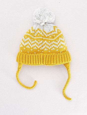 Gorro forrado com pompom - Kiabi