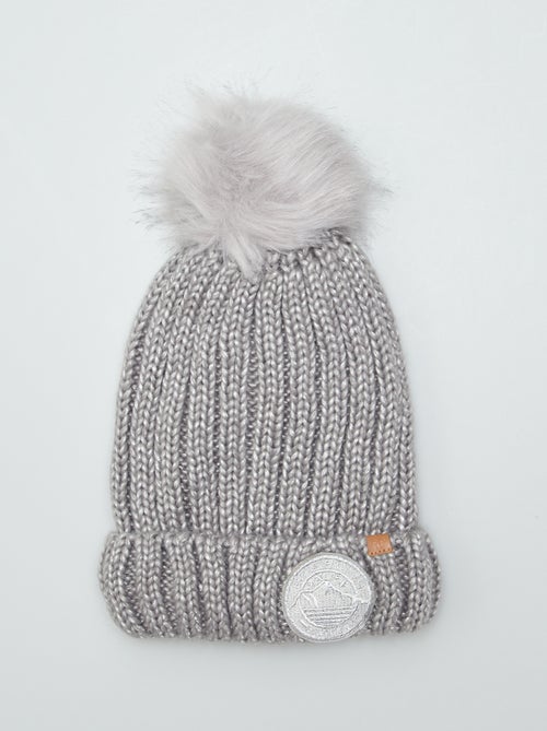 Gorro forrado com pompom - Kiabi