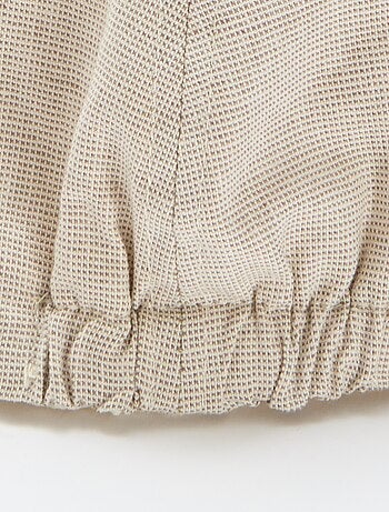 Gorro Gavroche em algodão e linho