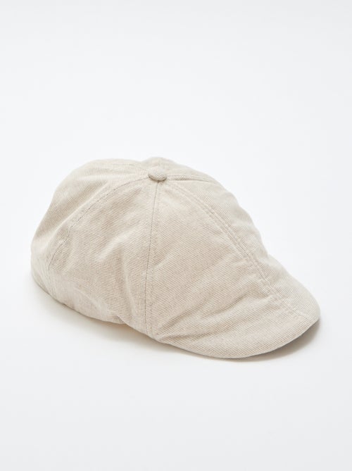 Gorro Gavroche em algodão e linho - Kiabi