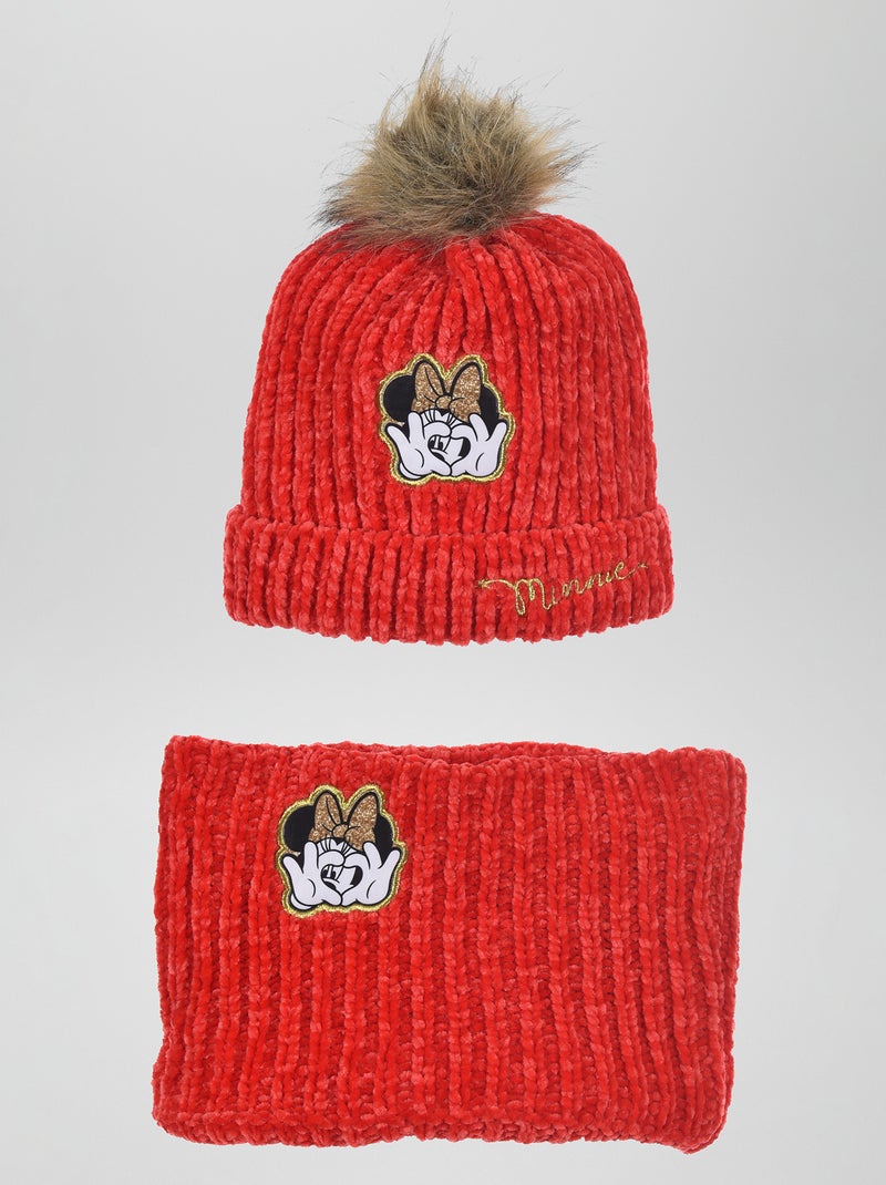 Gorro + gola 'Minnie' Vermelho - Kiabi