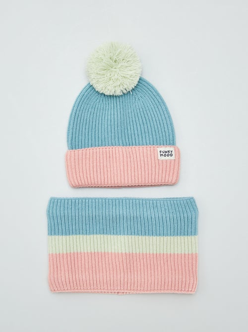 Gorro + gola tricolores - Kiabi