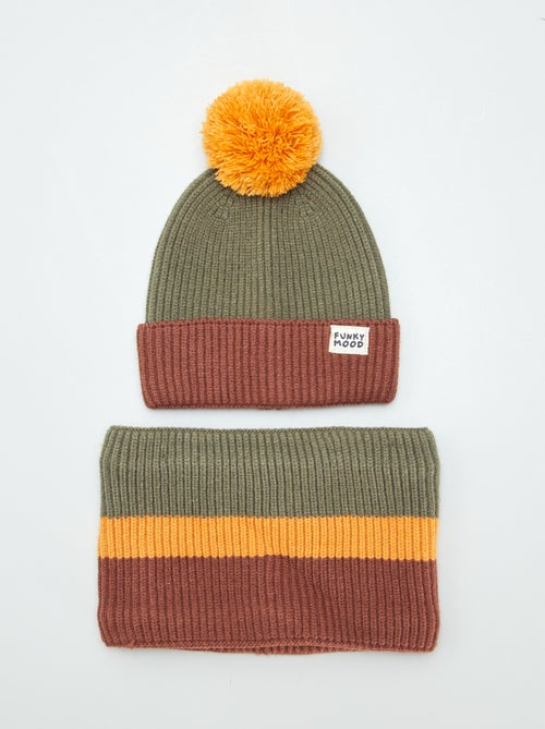 Gorro + gola tricolores - Kiabi