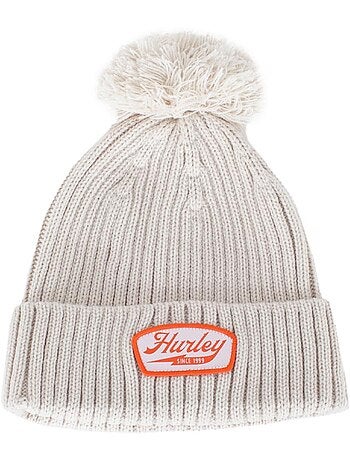 Gorro hurley static bege para homem