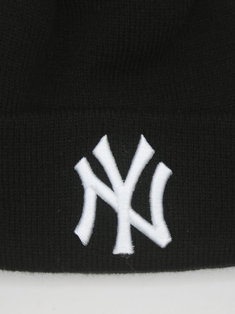 Gorro league essential - new era Preto Branco - Kiabi