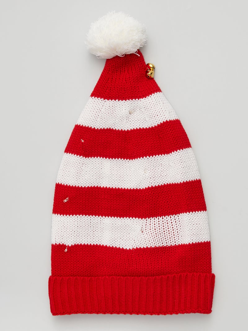 Gorro LEDs de Natal Vermelho - Kiabi