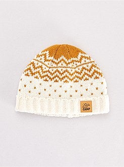 Gorro + lenço + luvas 'jacquard' - Kiabi