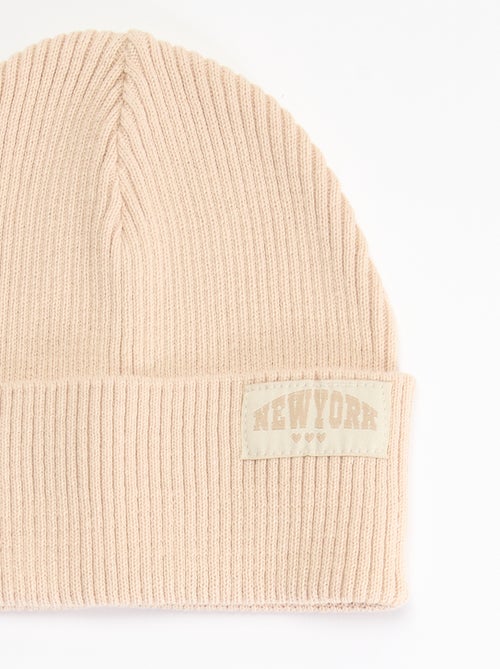 Gorro liso com dobra - Kiabi
