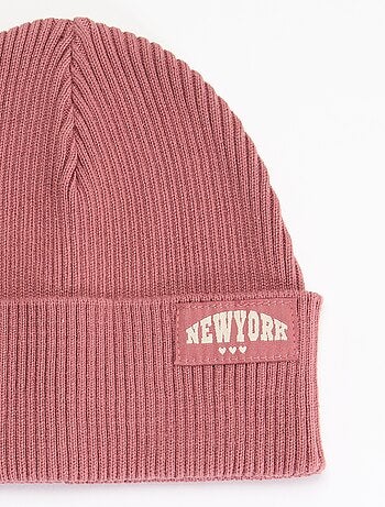 Gorro liso com dobra