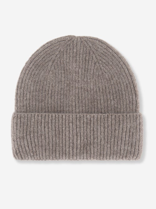 Gorro liso de malha canelada - Kiabi