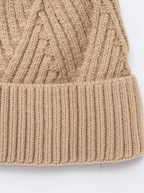 Gorro liso de malha - Kiabi