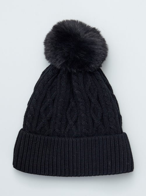 Gorro liso de malha torcida - Kiabi