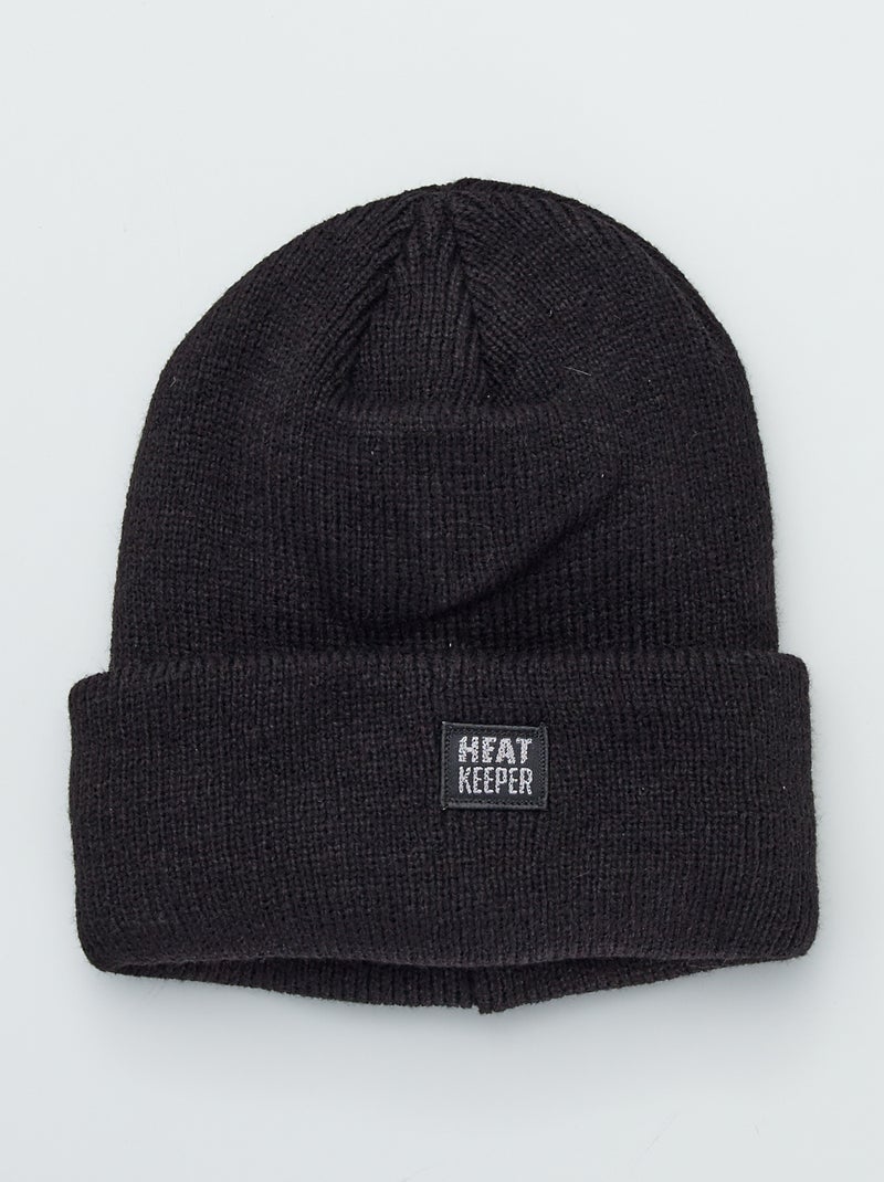 Gorro liso polar Preto - Kiabi