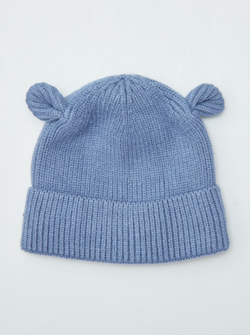 Gorro lúdico com orelhas AZUL - Kiabi
