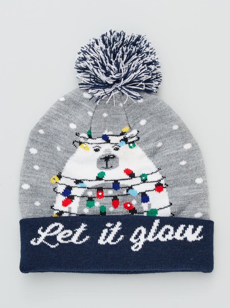 Gorro luminoso 'Natal' Urso - Kiabi