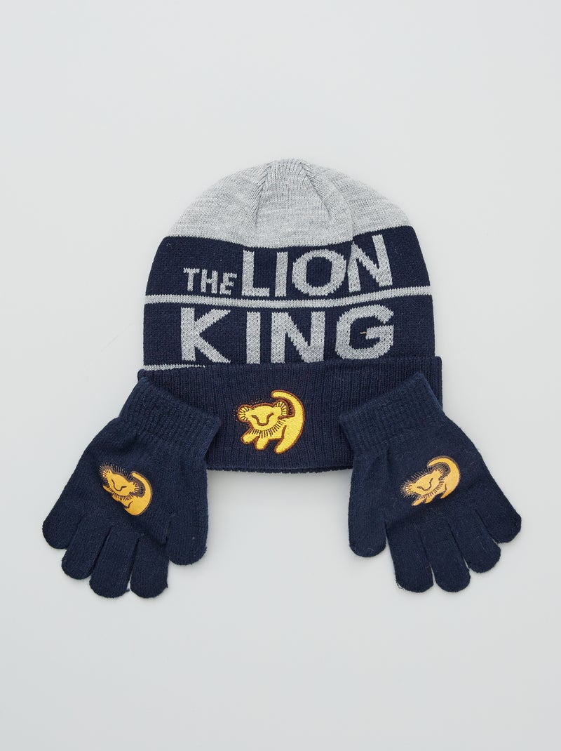 Gorro + luvas 'O Rei Leão' AZUL - Kiabi