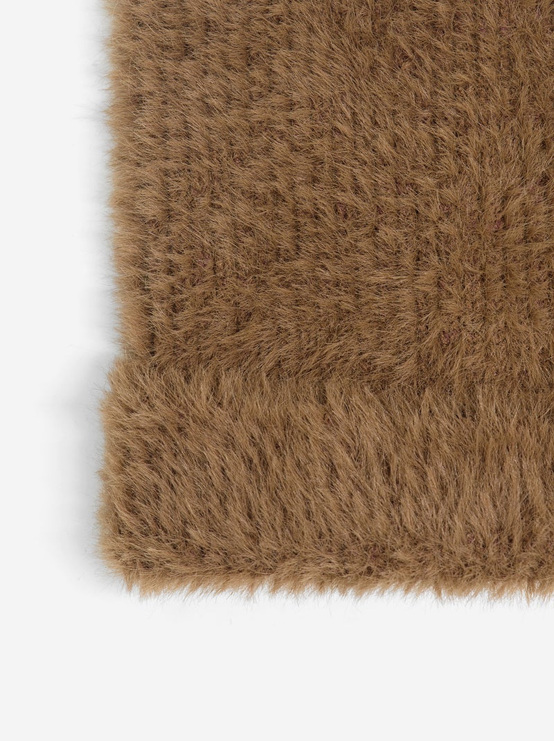 Gorro macio com formato de gato Castanho - Kiabi