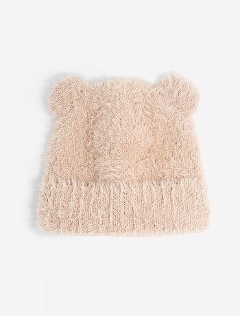 Gorro macio em forma de urso