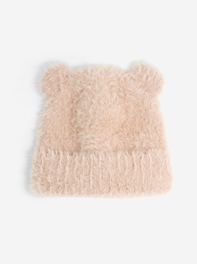 Gorro macio em forma de urso Rosa - Kiabi