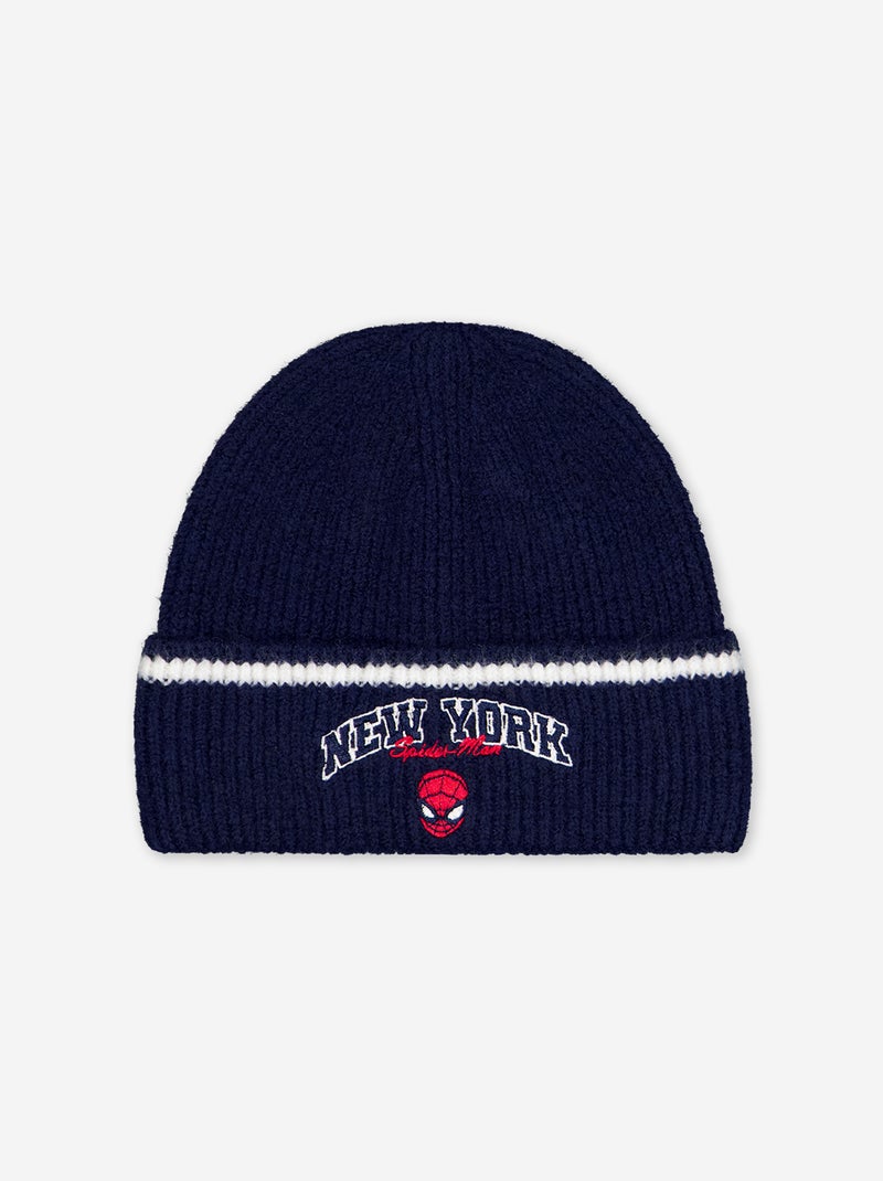 Gorro \'Marvel\' \'Homem-Aranha\' com dobra Azul - Kiabi