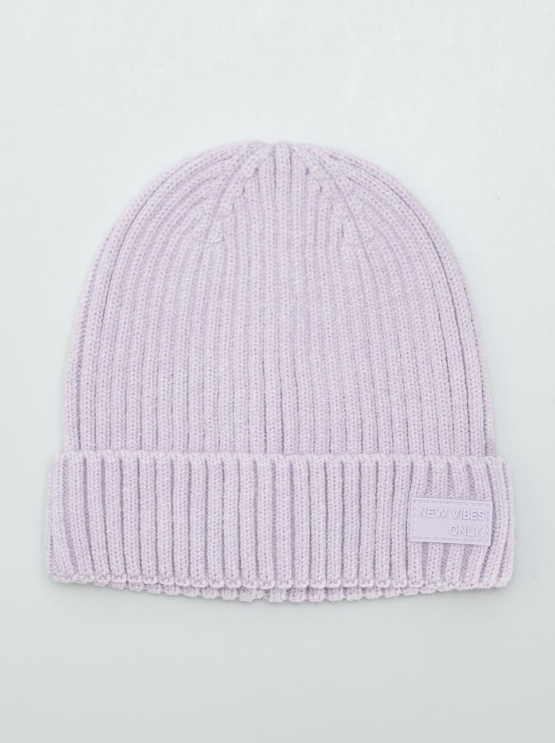 Gorro nervurado VIOLETA - Kiabi