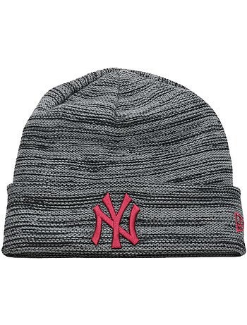 Gorro new era marl cinzento/preto para mulher