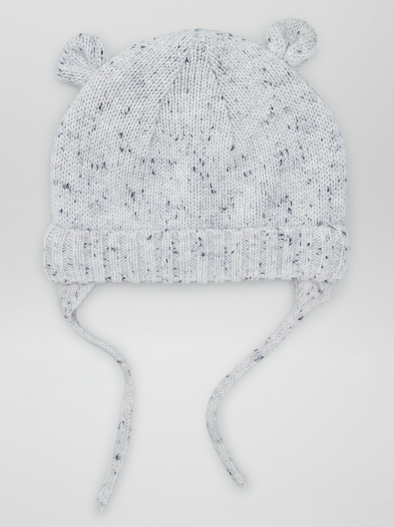 Gorro peruano + orelhas CINZA - Kiabi