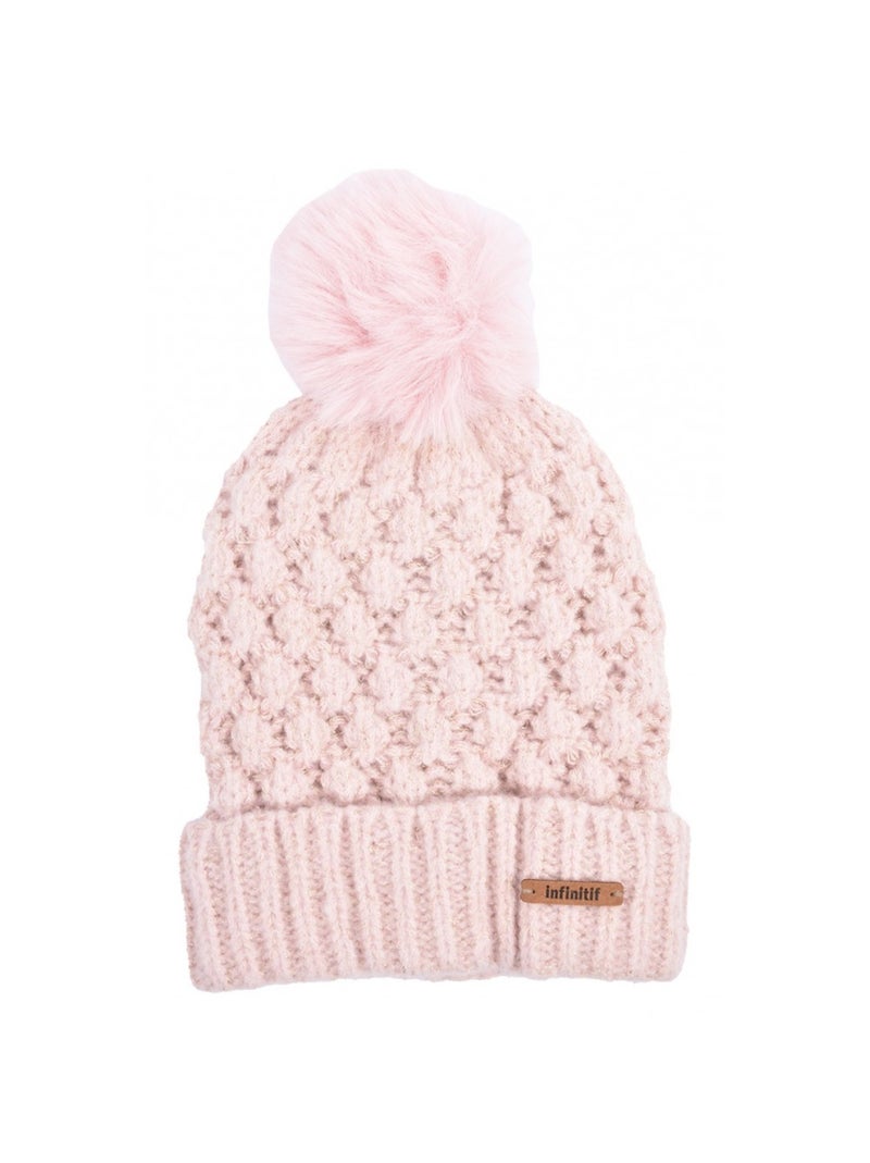 Gorro Pompon INFINITF Mulher Rosa - Kiabi