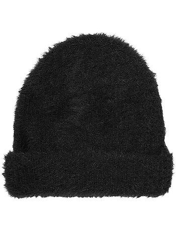 Gorro preto feminino vero moda plume