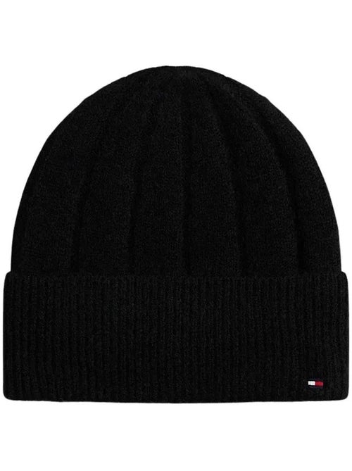 Gorro Preto Tommy Hilfiger Flag Fluffy para Mulher - Kiabi Gorro Preto Tommy Hilfiger Flag Fluffy para Mulher - Kiabi