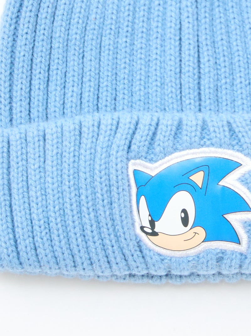 Gorro 'Sonic' em malha Azul - Kiabi