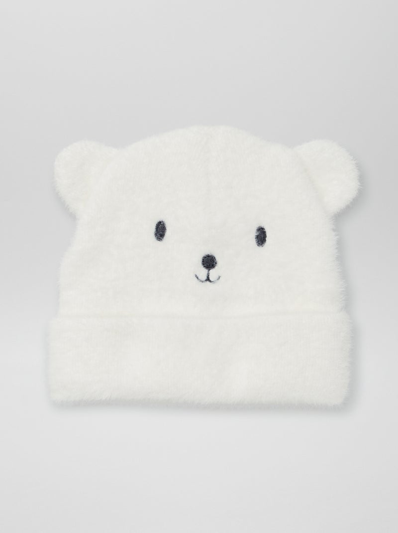 Gorro suave 'urso' bege - Kiabi